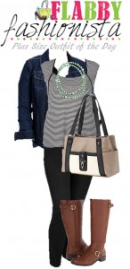 Plus Size Outfit of the Day – Slimming Stripes