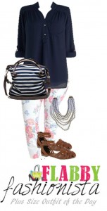 Plus Size Outfit of the Day – Floral Bottoms for Spring
