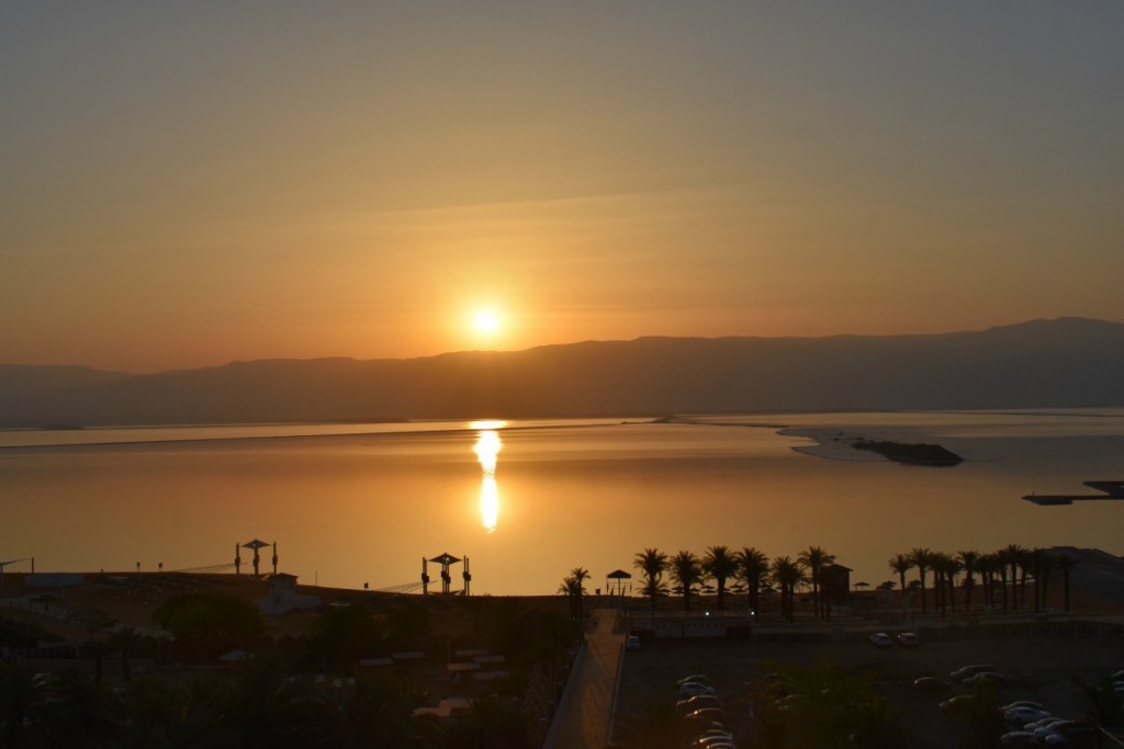 Sunrise over the dead sea